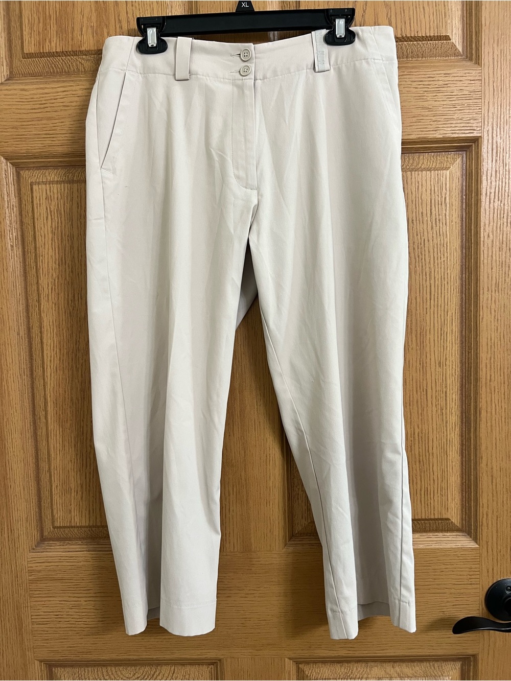 Nike Golf Dri-FIT Cropped Pants Cream Stretch Athletic Golf Pants